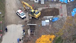 夕張の工事現場で土砂崩れ　男性作業員１人死亡