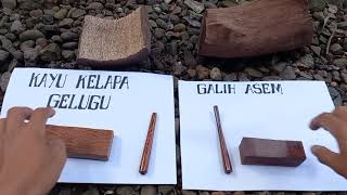 PENTING..!!!! perbedaan GALIH ASEM dan kayu KELAPA/GELUGU. video amatir