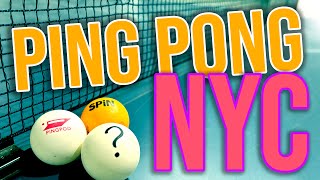 BEST PING PONG tables in NYC - Table Tennis