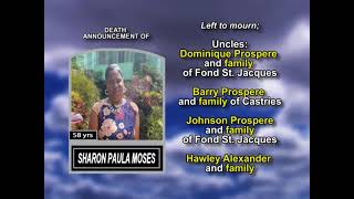 Sharon Paula Moses ~ Long Obituary