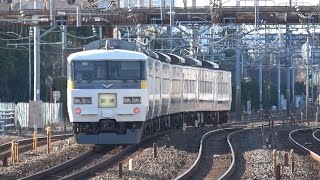 １８５系回送列車　２本通過  　蕨駅　2016.3.15