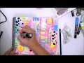 Neon Acrylics + Glamour Dust + Posca Paint Pens -Mixed Media Art Journal