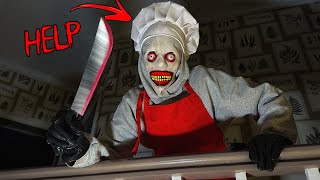 KILLER CHEF REAL LIFE HORROR ESCAPE 4 (POV CHASE)