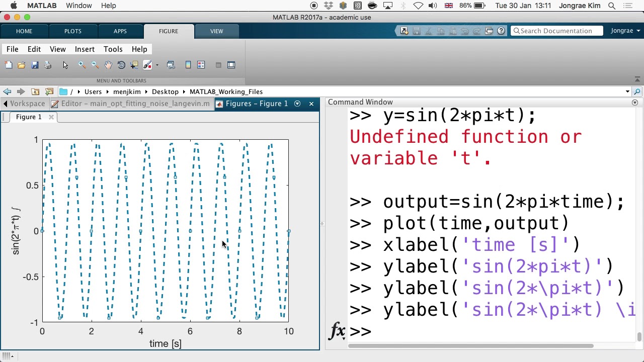 Matlab Basic 01 - YouTube