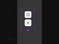 Create hamburger menu in Figma #uidesign #appdesign #figma #ui