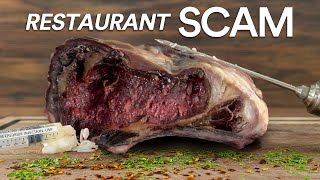 I found the BIGGEST restaurant SCAM on dry-age steaks!