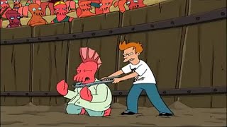 Futurama S02E09 - Zoidberg \u0026 Fry Fight | Check Description ⬇️