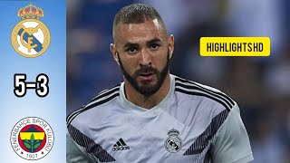 Real Madrid Vs Fenerbahce 5-3 All goals/Highlights HD. Day for Benzema