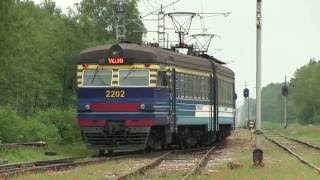 Электропоезда ЭР12-6001 и 6003 на ст. Клоога / ER12-6001 and 6003 EMU's at Klooga station