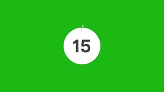 15 Seconds Countdown #greenscreen | Free Stock
