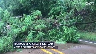 Storms topple trees, flood roads in Mississippi