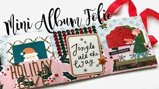 Mini Album Folio Tutorial | HAPPY MAIL IDEAS | Serena Bee Creative