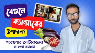 বেগুনে সত্যিই ক্যান্সারের উপাদান? রিসার্চ পেপারের সহজ ব্যাখ্যা