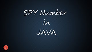 Spy Number in JAVA || BluejCode