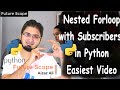 #9 Nested For loop in Python Easiest Tutorial | AI Series | Hindi/ Urdu