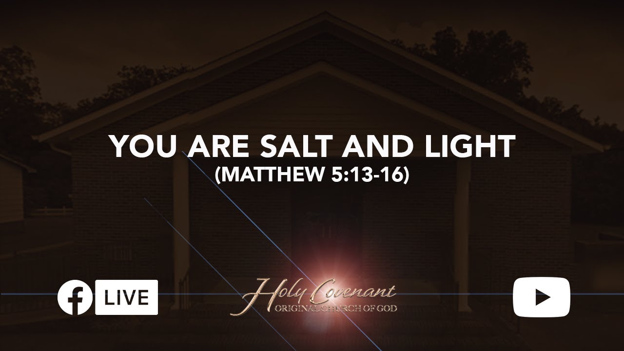 You Are Salt And Light (Matthew 5:13-16) - YouTube