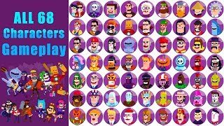 Bowmasters All 68 Characters Gameplay #Shekharmine