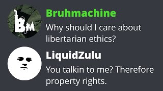 It's an argumentation ethics debate