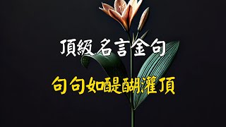 頂級名言金句，句句如醍醐灌頂