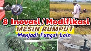 Fungsi lain mesin rumput #modifikasi #inovasipertanian  #diy  #homeutilities