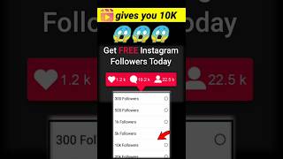 10K Followers Free Gives You Instagram 😱 || instagram par follower kaise badhaye || #shorts
