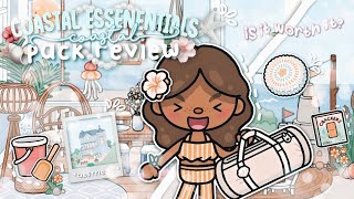 ⊹ ࣪ ˖ coastal essentials pack review! *AESTHETIC* 🐚🌷 || *voiced* 🎙🐾 || aesthetic tblw roleplay 🌏🍦🌧