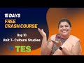 Crash Course Day 10:Unit 7-Cultural Studies  | NTA NET | Kalyani Vallath | NET English | Free course