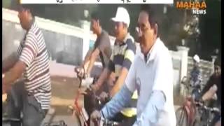 Minister Narayana Rides Cycle in Cycle Rally | I Ride with India | Guntur - Mahaa News