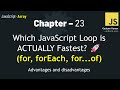 JavaScript - 23 | Which JavaScript Loop is ACTUALLY Fastest? 🚀 (for, forEach, for...of)
