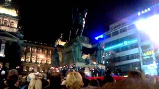 Vzpomínková akce za Václava Havla, Praha, Václavské náměstí, 18. 12. 2011 II