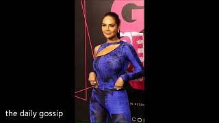 Esha Gupta ने Blue Bodycon Dress में दिए जबरदस्त Pose