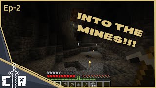 An adventure into the mines! | Minecraft survival Lets-play | ep 2