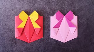 Origami Bow Envelope | How to Make a Paper Envelope DIY