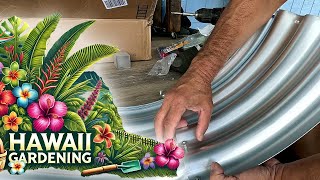 Gardening in Ocean View Hawaii - How to Put the Land Guard Galvanized Raised Garden Bed Together