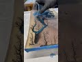 pouring epoxy resin fractal wood burn