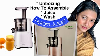 Slow Juicer - Unboxing HUROM ★ H-AA , Review, Assemble , Juice - Amazon Finds