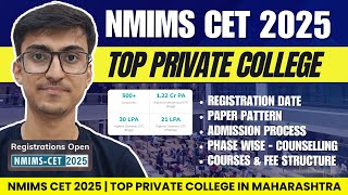 NMIMS CET 2025 | Top Private College in Maharashtra | BTech - MBA Tech Program | MHT CET 2025