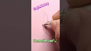 #Art 🎨is #fun, Everyone can #Draw ✏️ Tryit #Easy #LEAF 🌿 #shorts #howtodraw #drawing #youtubeshorts