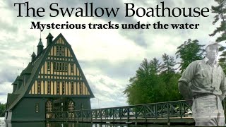 The swallow boathouse on lake winnipesaukee.