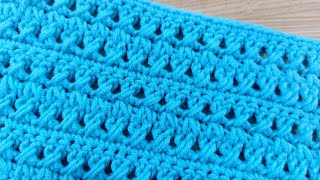 SUPER BEAUTIFUL crochet pattern for beginners!💯crochet stitch for baby blanket and etc.👍