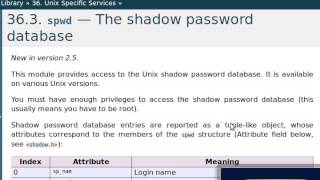 Python Cracking Unix User Passwords 02 - spwd