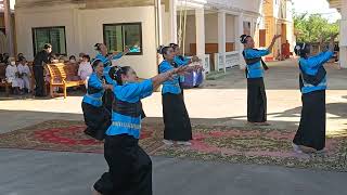 ชมรมสุขภาพดีจอมบึง ฟ้อนอาลัยดวงวิญญาณแห่งความดีให้แม่บุญชู เกิดผล