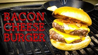 【BBQ】アメリカ親父のベーコンチーズバーガー [キャンプ料理]