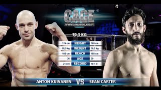 CAGE 30 Anton Kuivanen vs. Sean Carter (MMA)