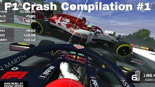 F1 Mobile Racing Crashes #1 - Compilation