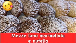 Mezzelune marmellata e nutella in 5 minuti! Da provare!