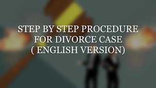 STEP BY STEP PROCEDURE IN DIVORCE CASES FILED BY HUSBAND OR WIFE UNDER HINDU MARRIAGE ACT-1955