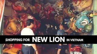 SHOPPING LION DANCE COSTUME IN VIETNAM \\\\ Where they make Lion Dance Equipment & Cost \\ VIETNAM VLOG