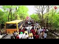 huge crowd in nara lokesh padayatra in nallamala forest area of srisailam yuvagalam padayatra nl