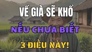 Tuổi Già Sẽ Khổ Nếu Không Biết 3 Điều Này!